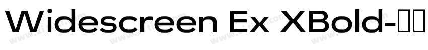Widescreen Ex XBold字体转换